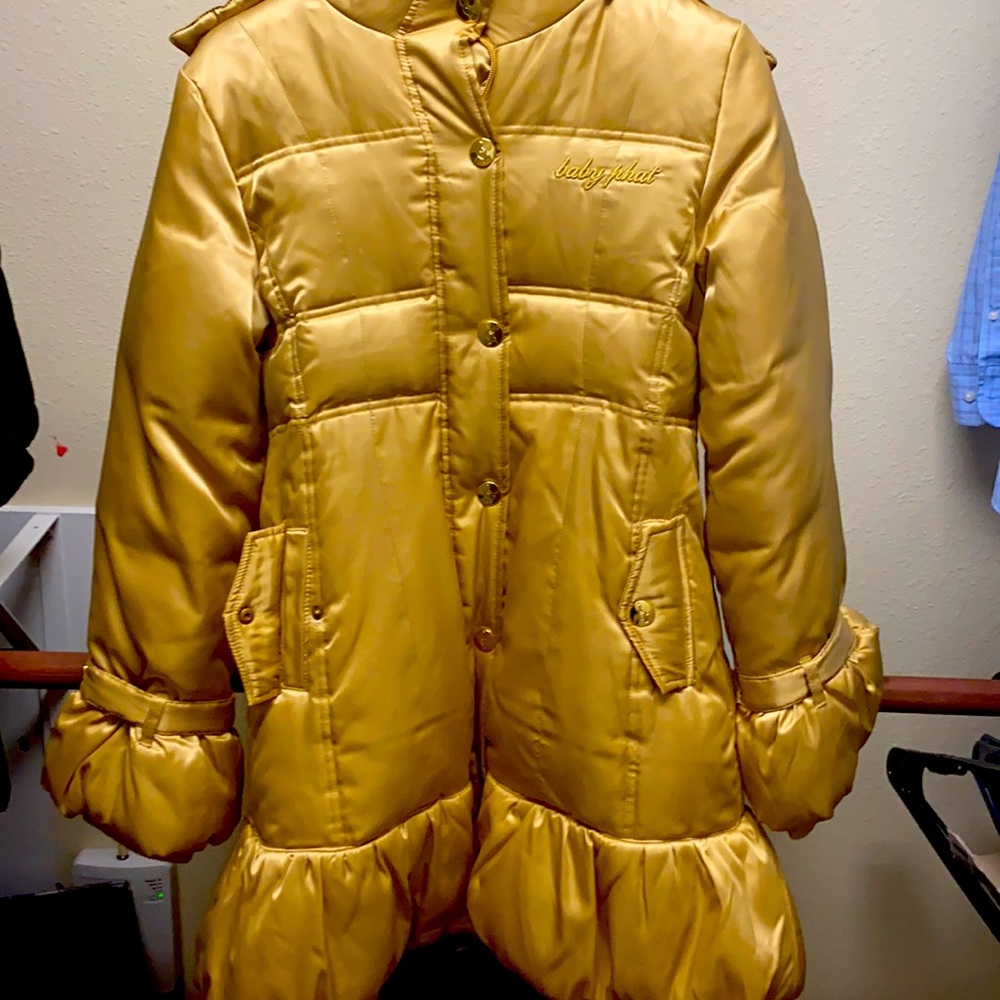 Girls XL Baby Phat jacket with fur hood!